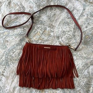 Rebecca Minkoff cross body fringed purse